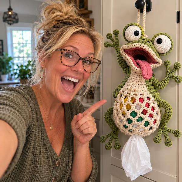 🧶Crochet Animal Bag Holder DIY Kit – Cute & Functional Hanging Storage Craft Kit