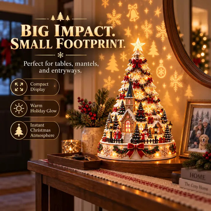 💯 Last day 49% OFF - 🎄Christmas Village Projection Centerpiece